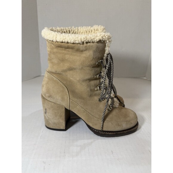 Stuart Weitzman Boots  Women's YUKON MOJAVE SUEDE Lace-up MRSP $545 Size 8.5 - Picture 4 of 16
